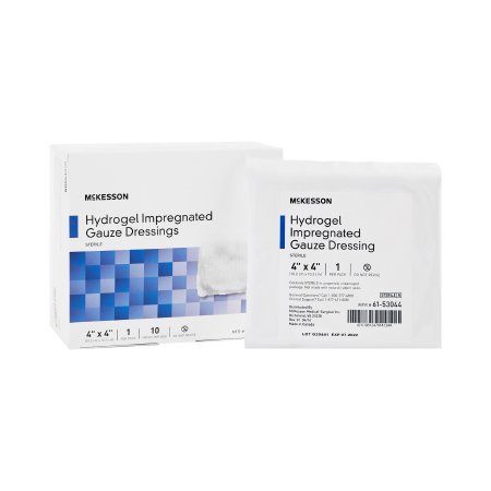 McKesson Hydrogel Impregnated Gauze Dressing 4x4 Sterile box of 10