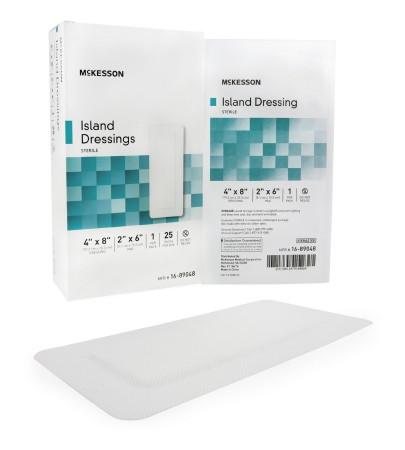 McKesson Island Dressing 4x8 Sterile box of 25 - CheapChux