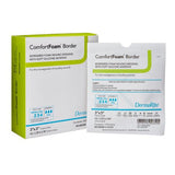 DermaRite ComfortFoam 3 X 3 Inch With Border Waterproof Backing Silicone Adhesive Square Sterile